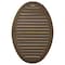 Ekena Millwork Vertical Oval Gable Vent Louver, Functional, 25"W x 37"H x 2 1/8"P GVOV25X37F - alternate 3